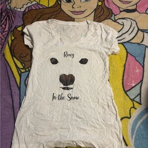 Roxy "In the Snow" Short Sleeve Tee - White